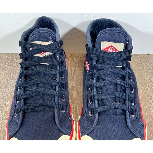 Lee Cooper Originals * UK * M8 / W10 * US 8.5 * Canvas Sneaker * Navy/Red/White - Picture 11 of 15
